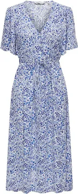 Produktbild von Only Halia Kurzarm Midi-kleid Blau XS Frau Blau XS