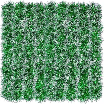 Produktbild von 10m Weihnachts Lametta Girlande Grüne Metallisches Frostspitze Display507