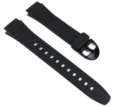 Zdjęcie produktu dla Wymienny pasek do zegarka Casio Resin Strap Black 18mm F-200W-1AEF F-200W