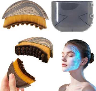 Produktbild von Gesichts-Lymphbürste, ergonomisch, weiche Borsten, 1 Stück, für Lymphdrainage