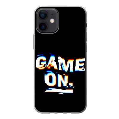 Produktbild von MuchoWow® Handyhülle Schutzhülle Hülle für iPhone 12 Spiele - Spiel - Zitat Silikon Softcase Handy Hülle - Schutzhülle