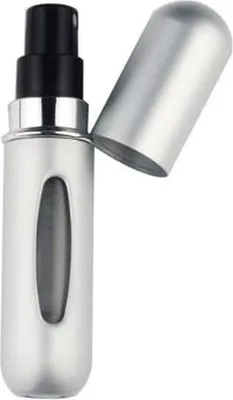 Productafbeelding van CHPN - Parfumfles - Navulbare parfumfles - Sprayflacon - Reisflacon - Mini-fles voor onderweg - Reisparfum - Zilver - Parfumspuit