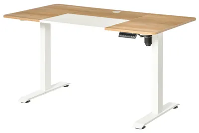 Productafbeelding van Vinsetto Elektrisch verstelbaar bureauframe met motor, metaal, naturel wit