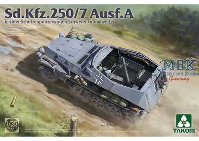 Imagen del producto de TAKOM MODEL TAK2212 Sd.Kfz.250/7 Ausf.A, vehículo blindado de infantería "Granatw"