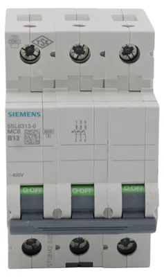 Produktbild von Siemens 5SL63136 Leitungsschutzschalter 400V 6kA 3p B 13A