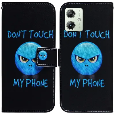 Obrázek produktu pro Pro Motorola Moto G54 Synthetic Leather Book Pouzdro na mobilní telefon Motif 7 Cover Case Protection