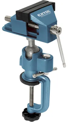 Productafbeelding van Tafelbankschroef Extol Premium (8812607) draaibaar met scharnier - 75 mm