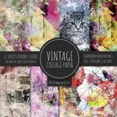 Produktbild von Vintage-Collagepapier für Scrapbooking