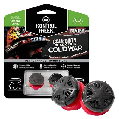 Obrázek produktu pro KontrolFreek pro Call of Duty: Black Ops Cold War – ergonomické joysticky pro Xbox One a Xbox Series X | 2 vysoké, konkávní | Černá/Červená