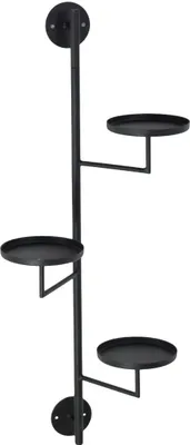 Produktbild von LOFT42 Shine Wandregal Metall - Schwarz - 81x32x21,5