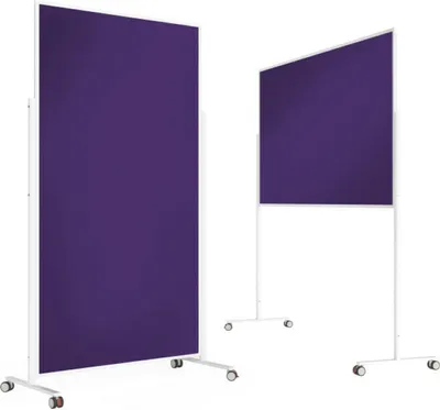 Produktbild von Magnetoplan Design-Moderationstafel VarioPin -  Hoch- oder Querformat - 100x180cm - Filz - Violett