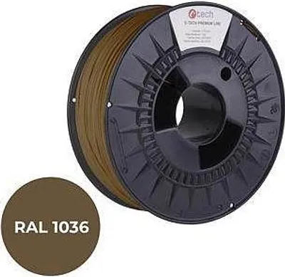 Produktbild von C-TECH PREMIUM LINE. PLA. Perlgold. RAL1036. 1,75mm. 1kg