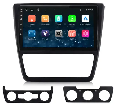 Immagine prodotto di Autoradio da 10 pollici per Skoda Yeti 5L (2009-2018), con sistema operativo Linux, compatibile con CarPlay, Android Auto, navigazione, Bluetooth 5.1, Wi-Fi e Mirror Link