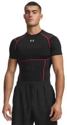 Produktbild von Under Armour Heatgear Elite Comp Kurzarm-t-shirt Schwarz L / Regular Mann Schwarz L