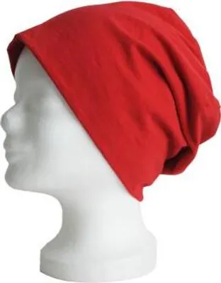 Produktbild von Longbeanie Slouch-Beanie Sommerbeanie versch. Farben Color - rot