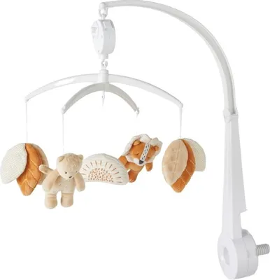 Obrázok produktu pre Noukie's - Mobilka s hudbou, drevená, pastelové farby, Babou & Kendi - Mobilka, priechodná postieľka