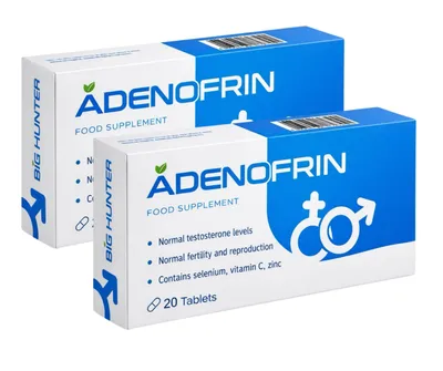 Zdjęcie produktu dla Adenofrin – suplement diety dla mężczyzn, zestaw 2 x 20 tabletek