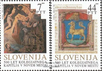 Produktbild von Briefmarken Slowenien 1993 Mi 46-47 (kompl.Ausg.) postfrisch 500 Jahre Kollegiatskapitel