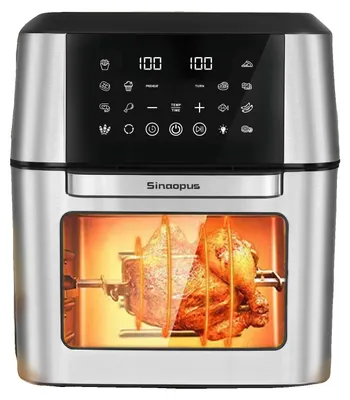 Produktbild von Heißluftfritteuse, 12L Kapazität, Touchscreen-Steuerung, Heißluftfritteuse, EU