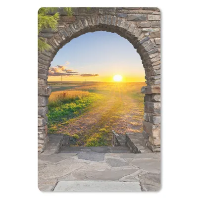 Produktbild von MuchoWow® Mauspad Mousepad Landleben - Sonne - Aussicht - Landschaft 40x60 cm - Mousepads - Maus Mat - Pad - Mausunterlage - Schreibtisch Accesoire