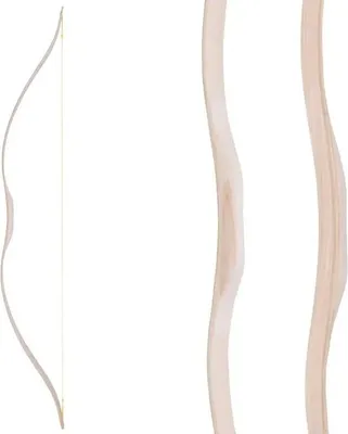 Produktbild von Traditioneller Hunnenbogen aus Eschenholz 120 cm Sportgerät ohne Umwicklung