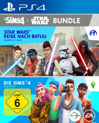 Produktbild von Die Sims 4 + Star Wars: Reise nach Batuu Add-On (CIAB) Bundle - Konsole PS4