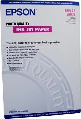 Productafbeelding van Epson fotokwaliteit inktjetpapier, 100 vel. 105 g/m²