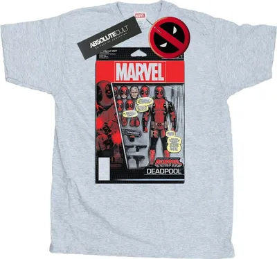 Image de Marvel - T-shirt « Deadpool Action Figure » pour homme BI49378 (S) (gris)