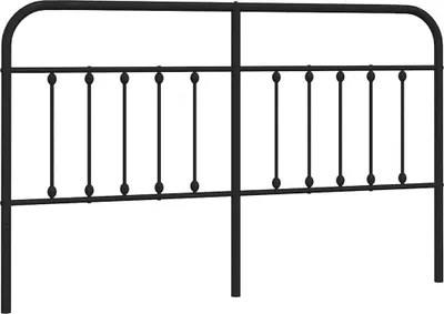 Produktbild von vidaXL Ersatz-Kopfteil Metall Schwarz 160 cm