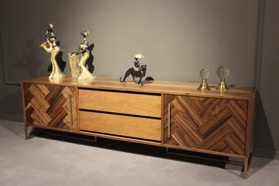 Produktbild von Braun TV Ständer RTV Sideboard Wohnzimmermöbel Modern Luxus