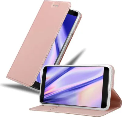 Produktbild von Cadorabo Handyhülle für ZTE Blade V9 Schutz Hülle in Rosa Cover Etui Book Case Booklet