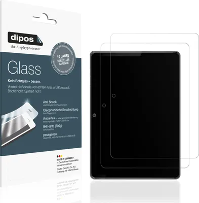 Produktbild von 2x Schutzfolie für AWOW P11 10 Zoll matt - Anti-Shock 9H Folie dipos Glass Kunststoffglas