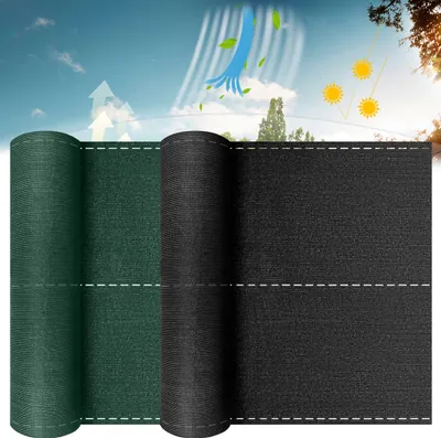 Obrázek produktu pro Plotová zástěna zástěna proti větru 150 g/m² HDPE s UV stabilizací a odolná proti povětrnostním vlivům pro ploty a balkonová zábradlí (tmavě zelená, 1,2 m x 10 m) CEEDIR