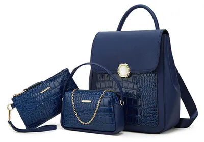 Obrázok produktu pre NICOLE & DORIS, dámsky batoh, malý, elegantný, mestský batoh 3 v 1, batoh a kabelka