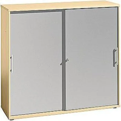 Produktbild von HAMMERBACHER Schiebetürenschrank, V1753S/3/S/RE ahorn, silber 2 Fachböden 120,0 x 40,0 x 110,0 cm