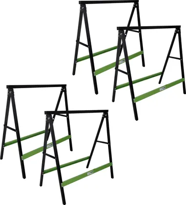 Produktbild von 4x Klappbock Sägebock Arbeitsbock klappbar 2er Set Traglast 200 kg/Paar Gerüstbock