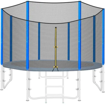 Immagine prodotto di Rete di sicurezza per trampolino - Rete protettiva - Adatta a trampolini rotondi da 366 cm - Per 6/8 pali - Traspirante - Resistente agli agenti atmosferici