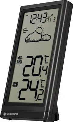 Produktbild von Bresser Wetterstation Digitales Thermometer mit DCF-Funksignal Datum Meteo