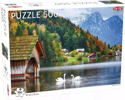 Immagine prodotto di Puzzle 500 Paesaggio: cigni su un lago