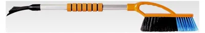 Produktbild von Eiskratzer mit Besen und Softgriff, Aluminiumstiel, 75 cm