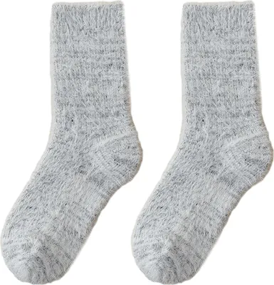 Produktbild von 1 Paar Damensocken, hochelastische, kuschelige Winter-Knöchelsocken, dick gefüttert, doppelseitig, warme Haussocken aus Fleece