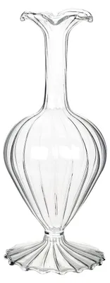 Glasknospenvase transparent 19 cm konischer Hals
