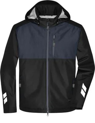 Produktbild von Padded Hardshell Workwear Jacket black/carbon, Gr. XL