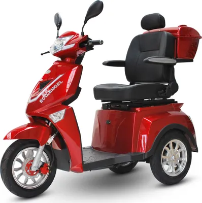 Produktbild von ECO ENGEL 504 Rot mit Li-lo Akku 20 Ah, 25 km/h 1000 Watt Senioren Roller Seniorenmobil Elektromobil