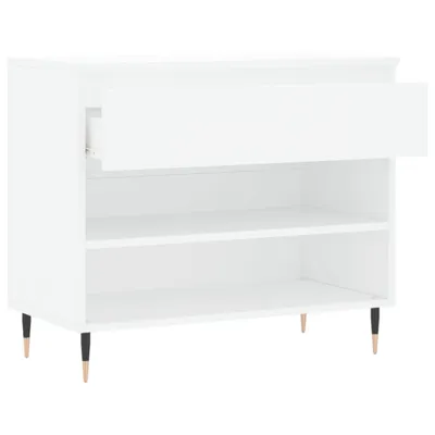 Image de vidaXL Étagère à chaussures blanche 70x36x60 cm Bois composite