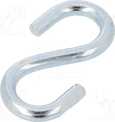 Obrázek produktu pro 10 kusů S-karabina, 7 mm, ocelová, pro lanové vybavení, zinkovaná