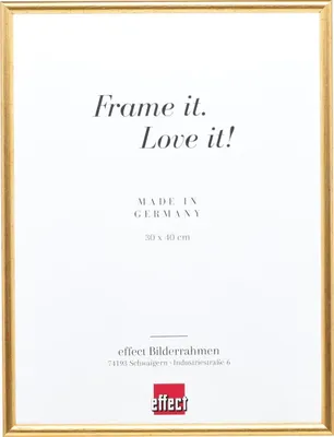 Produktbild von Holzfotorahmen Effect Profil 20 Gold 25 x 50 cm, Museumsglas