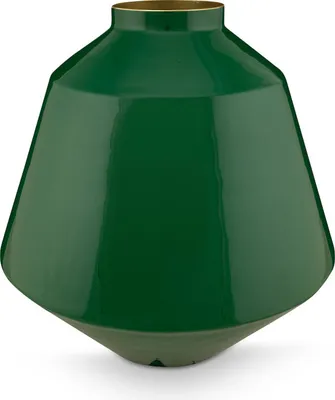 Produktbild von Pip Studio Vase Metal Farbe Dark Green Größe 35cm