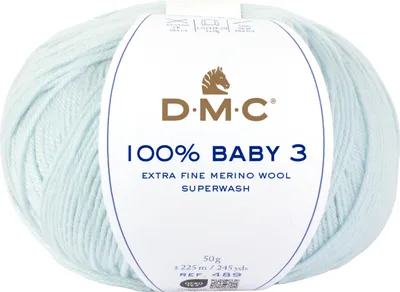 Produktbild von DMC Baby 3, Baby, Blau, Wolle, 225 m, 100% Baby Aquarelle, 50 g