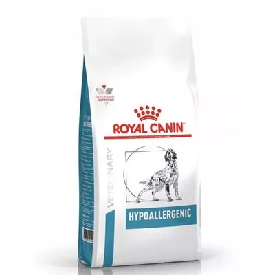 Produktbild von Royal Canin Hypoallergenic, Adult, Riese (≥45 kg), Groß (26-44 kg), Mittelgroß (11-25 kg), Klein (5-10 kg), Mini (≤4 kg), Leber, Reis, Gemüse, 7 kg